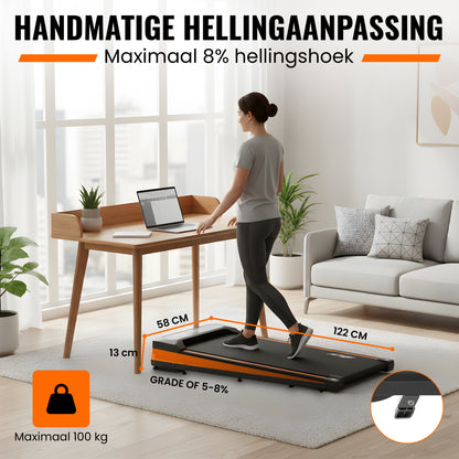 Loopband met hellingshoek