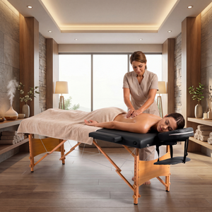 Massagetafel met Hout