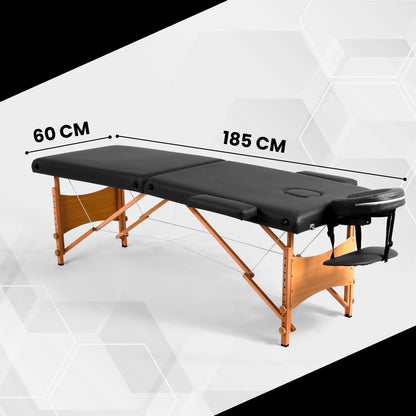 Massagetafel met Hout