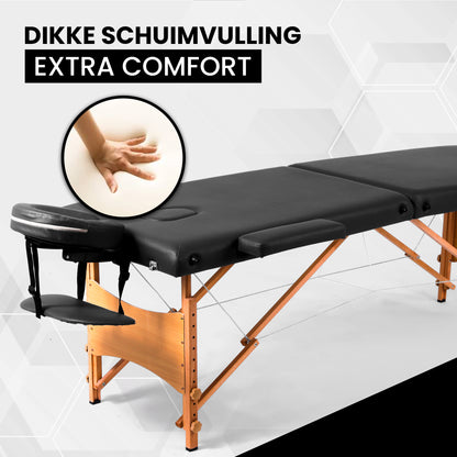 Massagetafel met Hout
