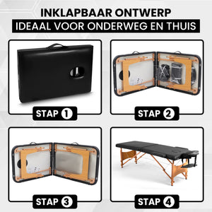 Massagetafel met Hout