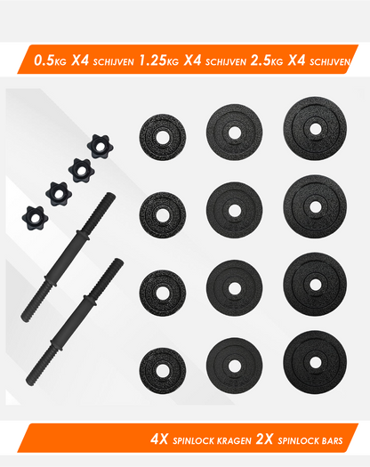 Dumbells 20 KG Gietijzer